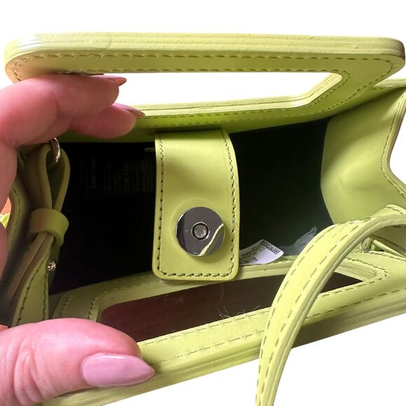 & OTHER STORIES Leather Mini Bag Lime Green NWT‎ - Picture 4 of 6